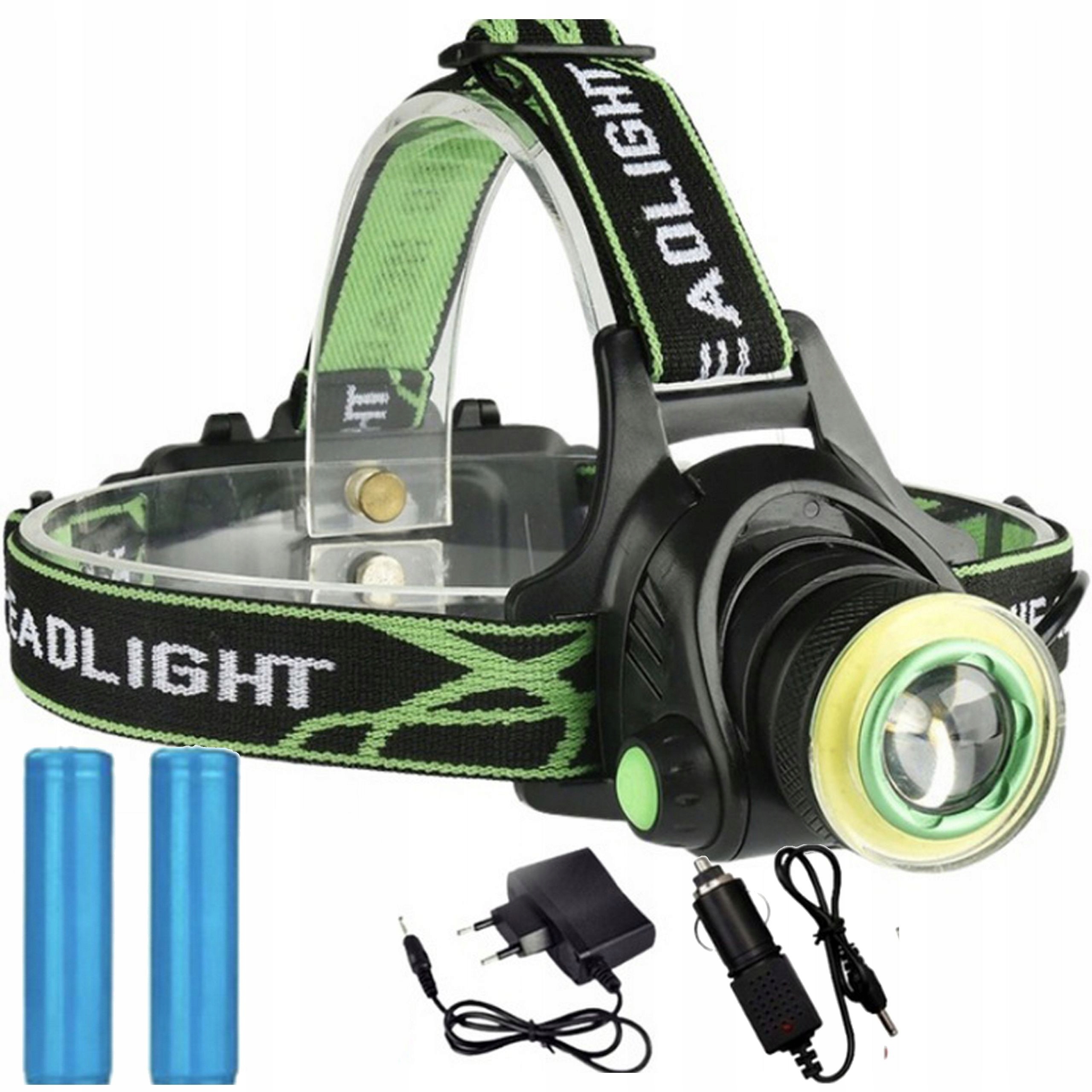 Latarka czołowa uv led czołówka zoom taktyczna myśliwska wędkarska 0103