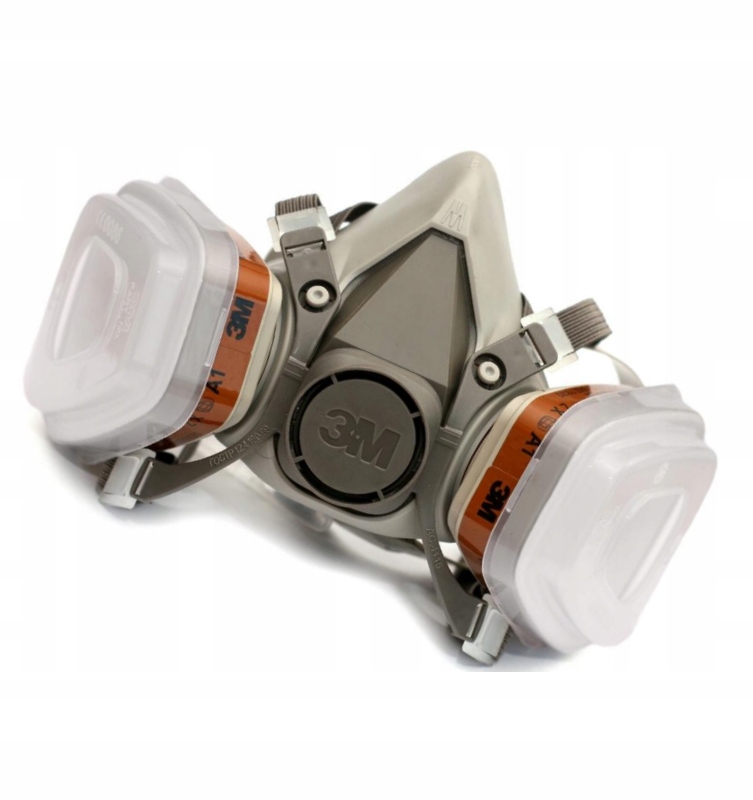 Maska Lakiernicza 3M Półmaska Przeciwyłowa 6200+Filtry Komplet ORYGINAŁ 3M