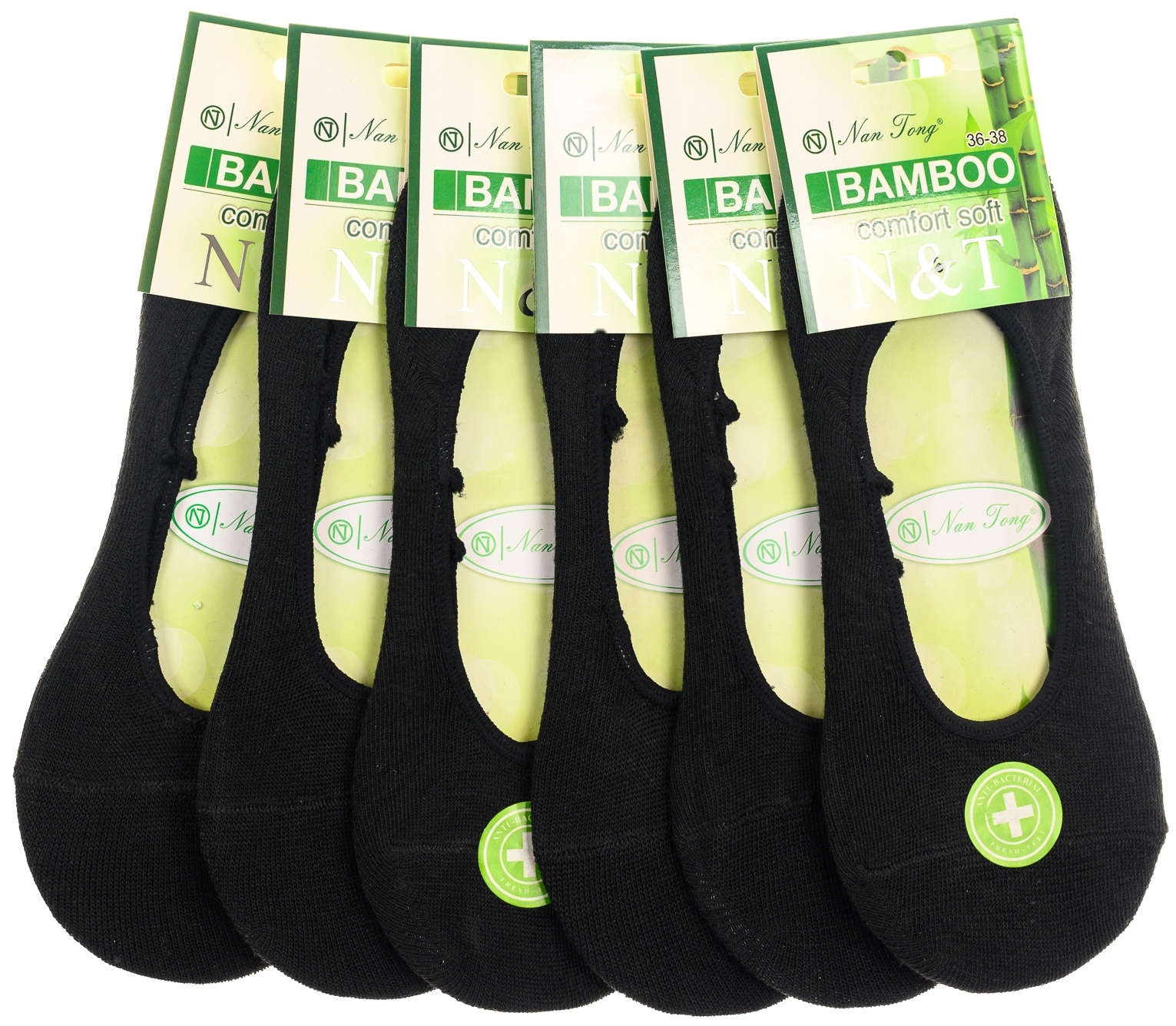 

6x Bambusowe Skarpety Damskie Mikrostopki Baletki