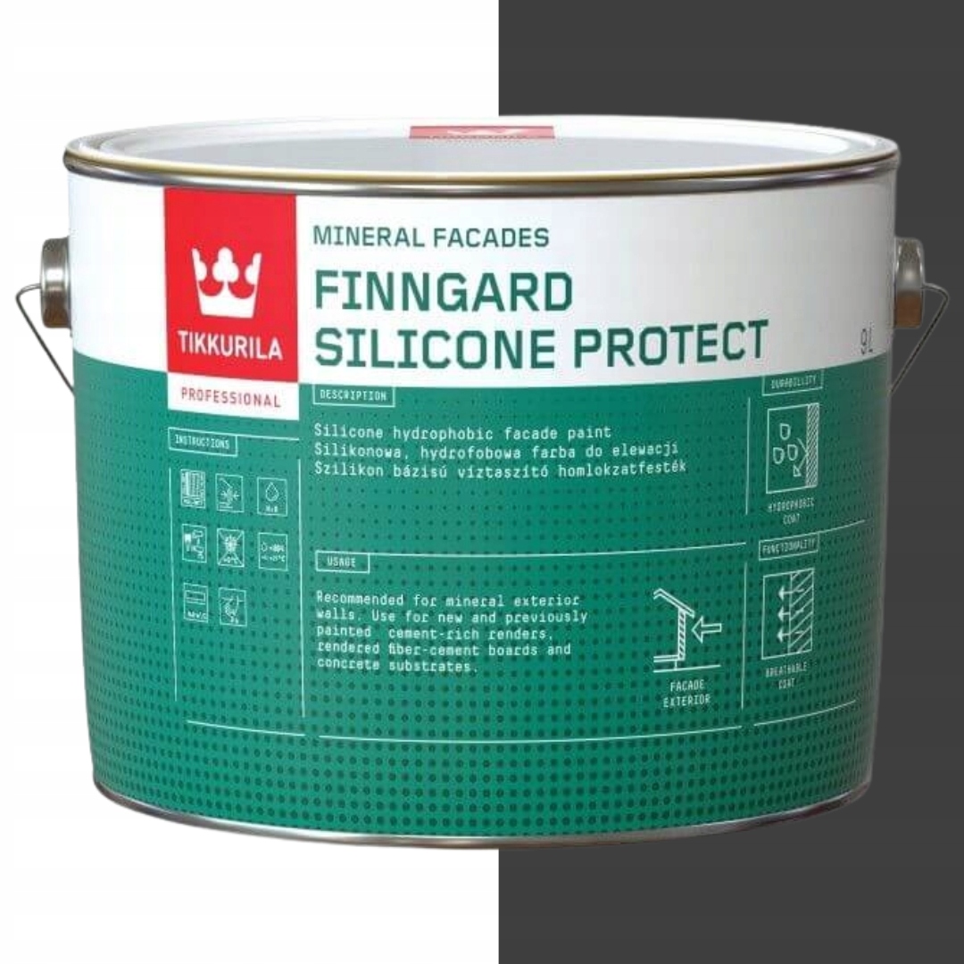 Tikkurila Finngard Silicone Protect 9L Barva D129 Korppi