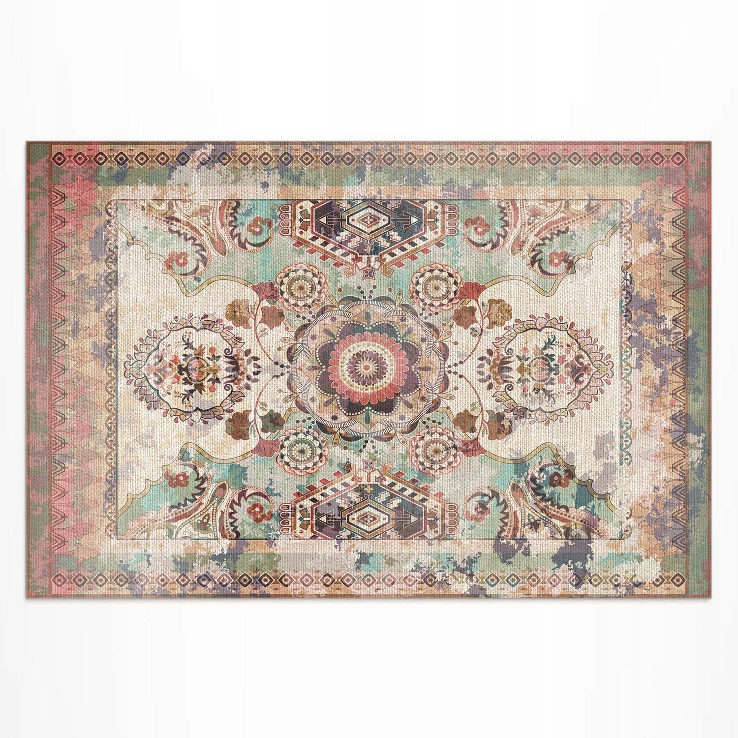 Vinylový koberec s potlačou Rozmer: 120 x 80 cm Farebný dekoratívny ornament