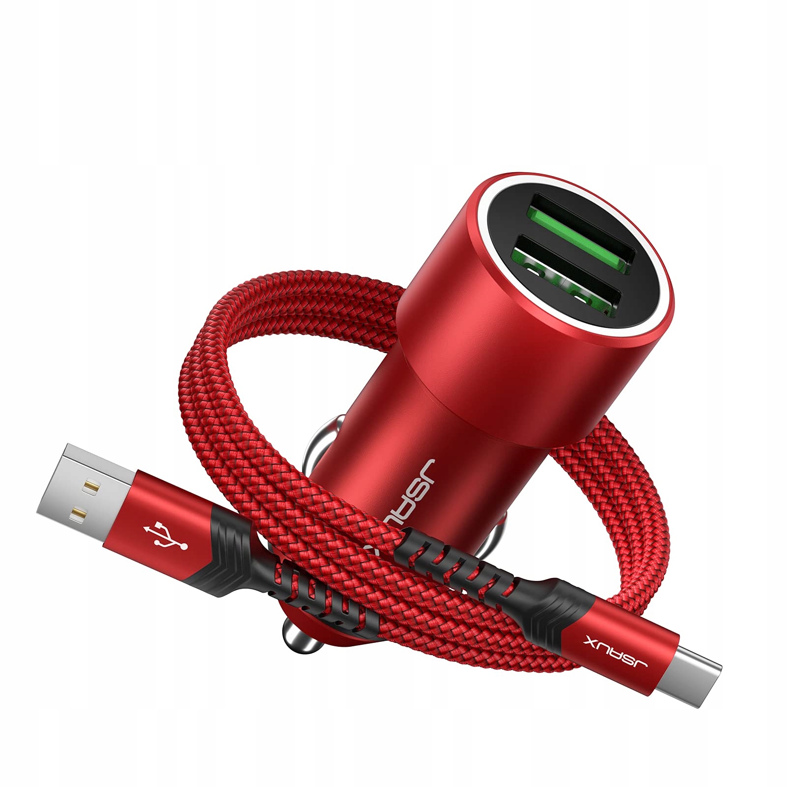 Jsaux автомобильное зарядное устройство USB 36W / 12V Usbc кабель