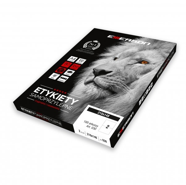 

Etykiety Emerson samoprzylepne A4 210x148 mm