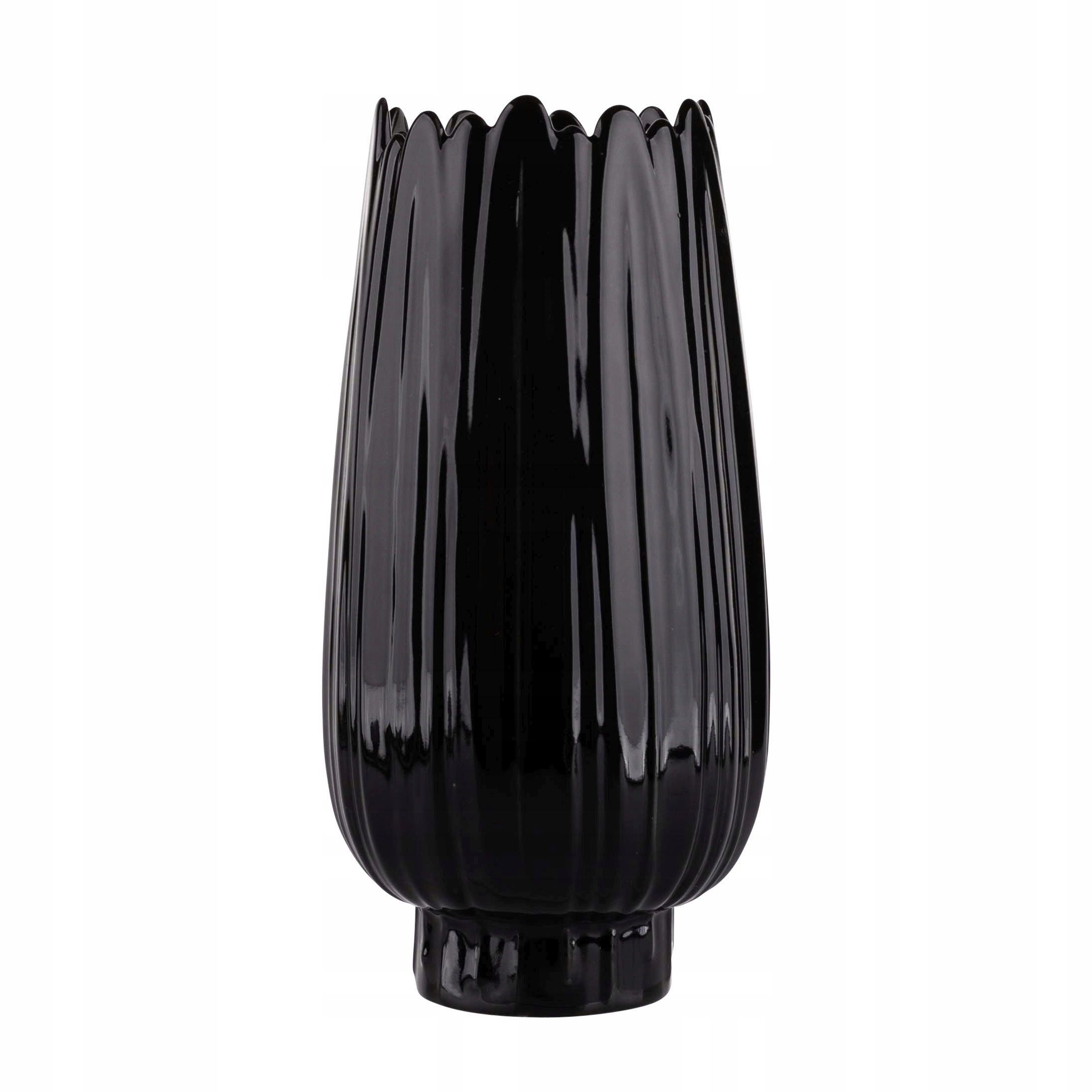 

Porcelanowy Wazon Na Kwiaty Glamour Czarny 24,5CM