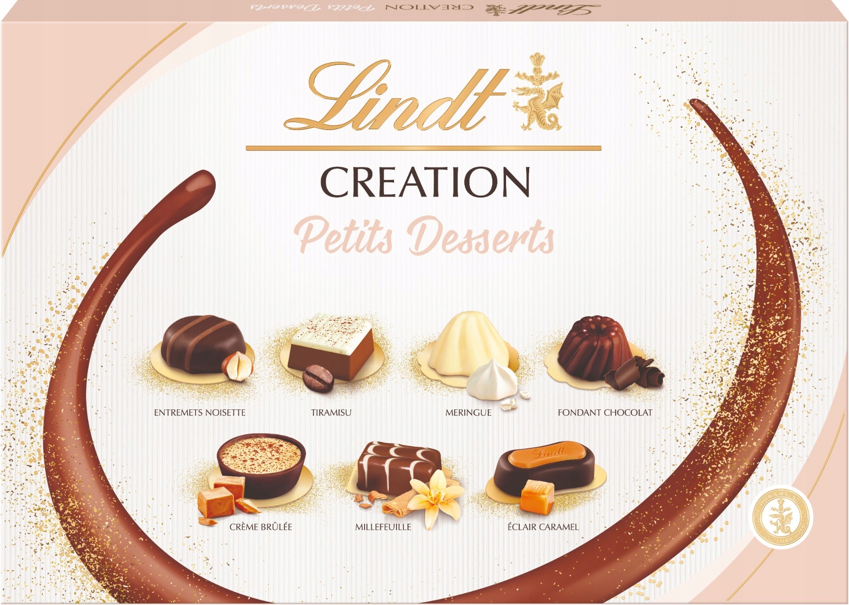Lindt Praliny bombonierka Creation Petits Dessert 413g na imieniny