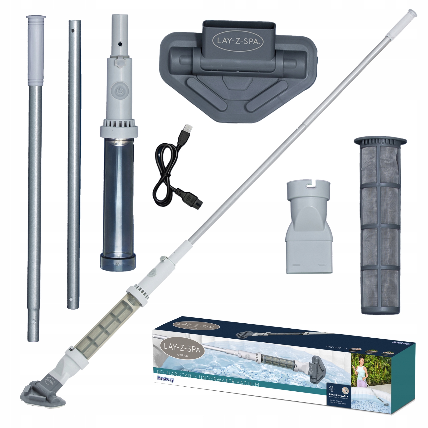 Set Na Čistenie Záhradného Bazénu Bazénový vysávač Bestway 60327