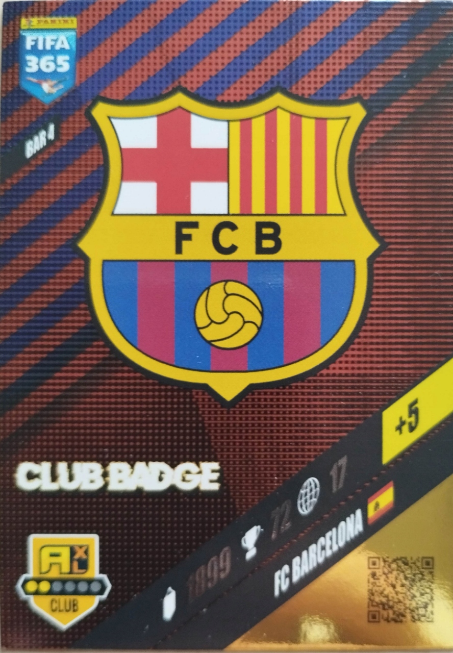 FIFA 365 2024 CLUB BADGE LOGO BAR 4 BARCELONA
