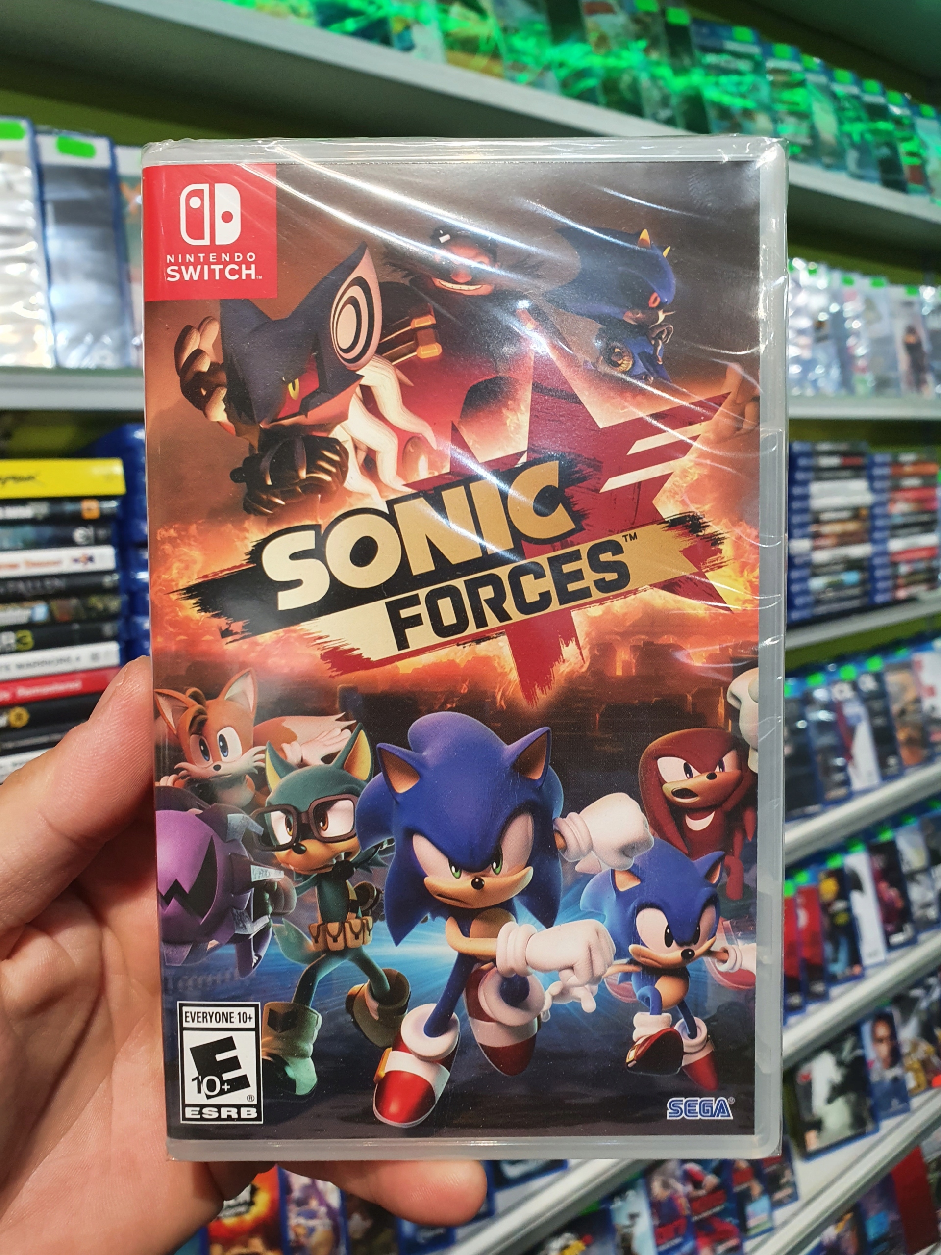 SONIC FORCES NINTENDO SWITCH NOWA FOLIA DLA DZIECI Wersja gry pudełkowa