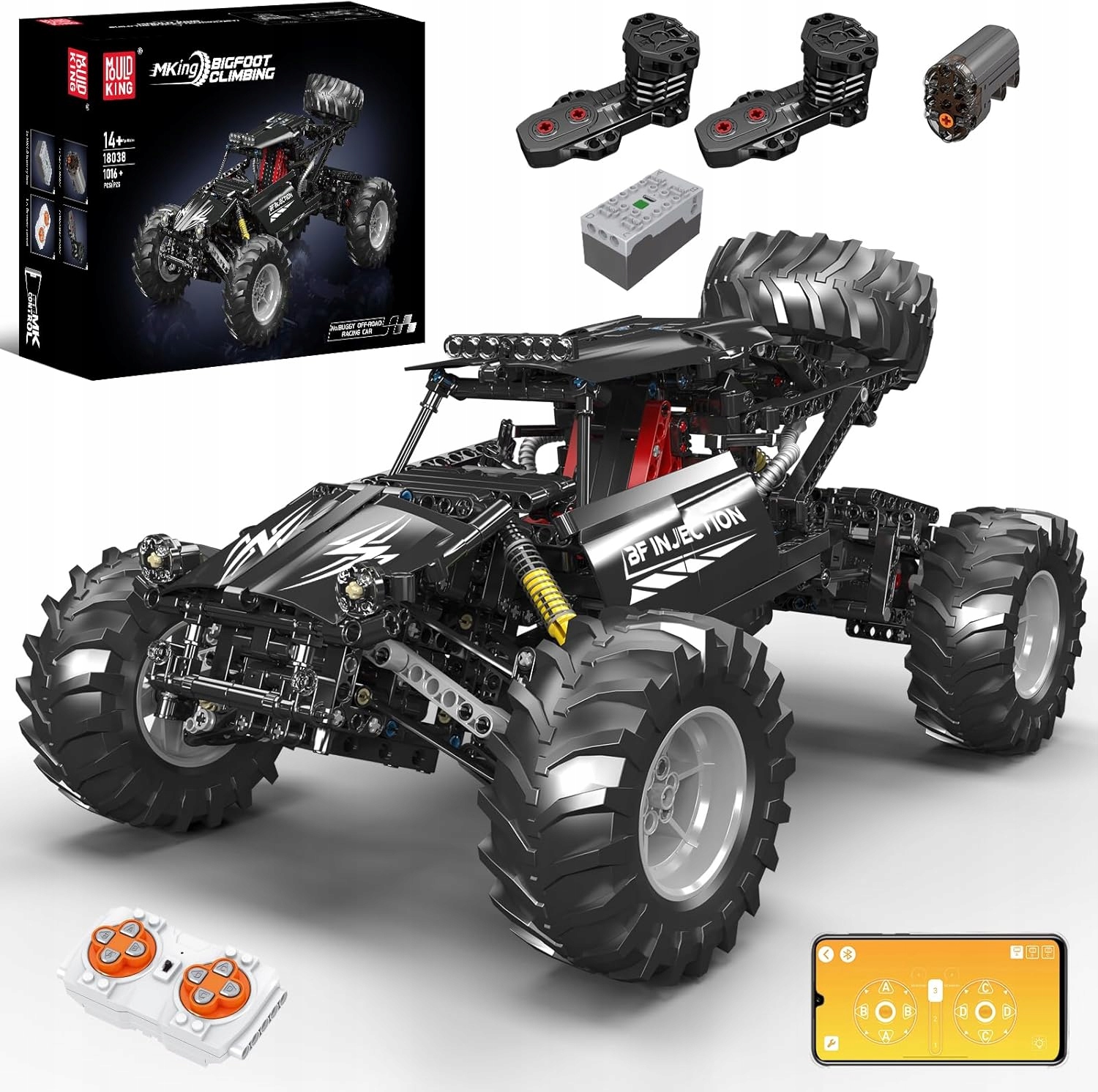 Klocki Technic Zdalnie Sterowany Buggy Off-road 1016 El. Mould King 18038