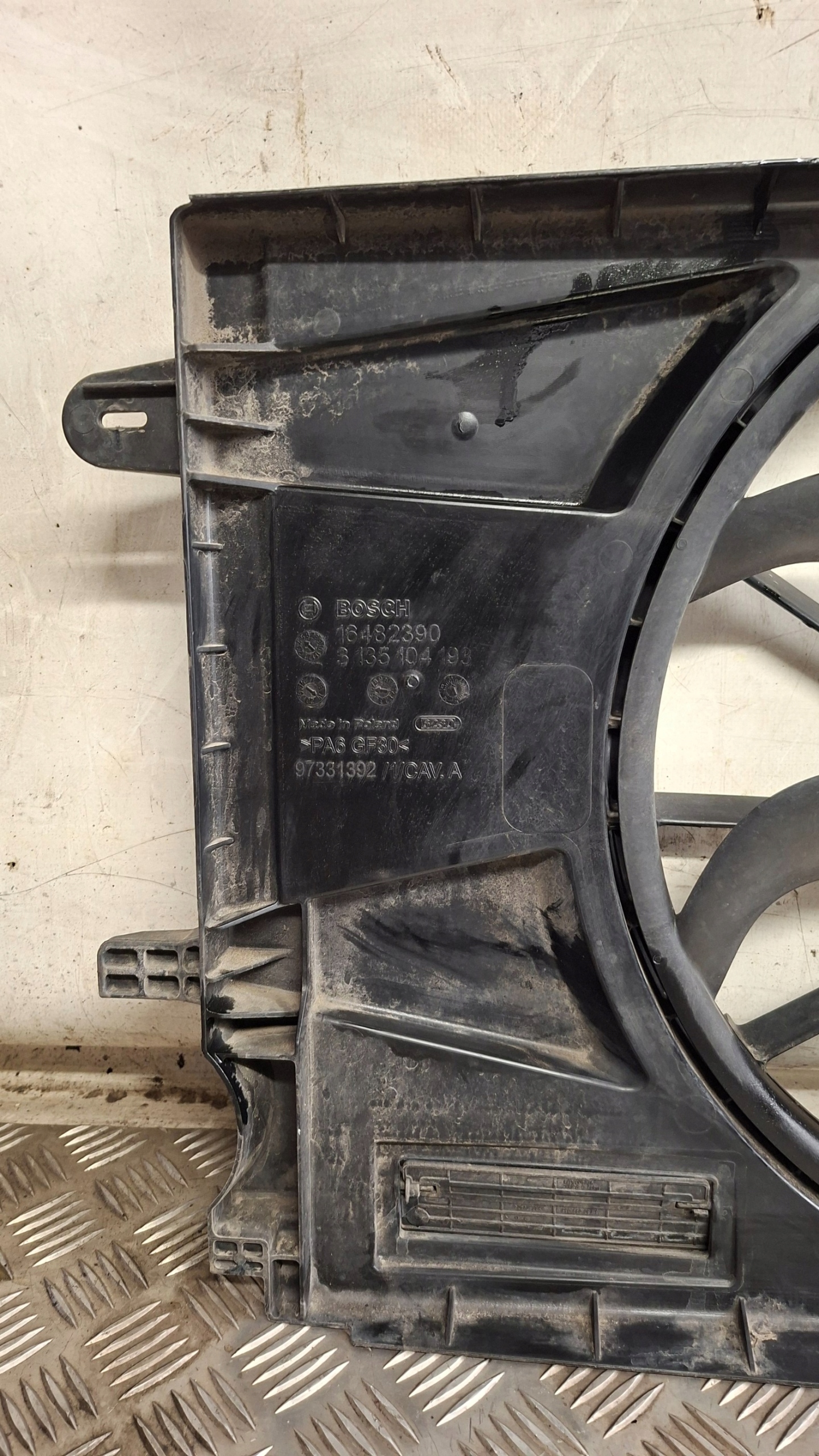 radiator fan OPEL ASTRA K 1.6CDTI