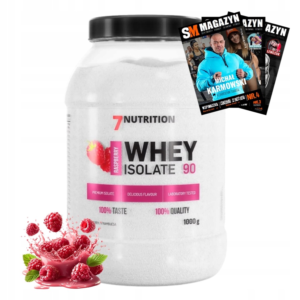 7NUTRITION Whey Isolate 90 1000 g Proteinový Izolát Syrovátkový Protein Sacharidy