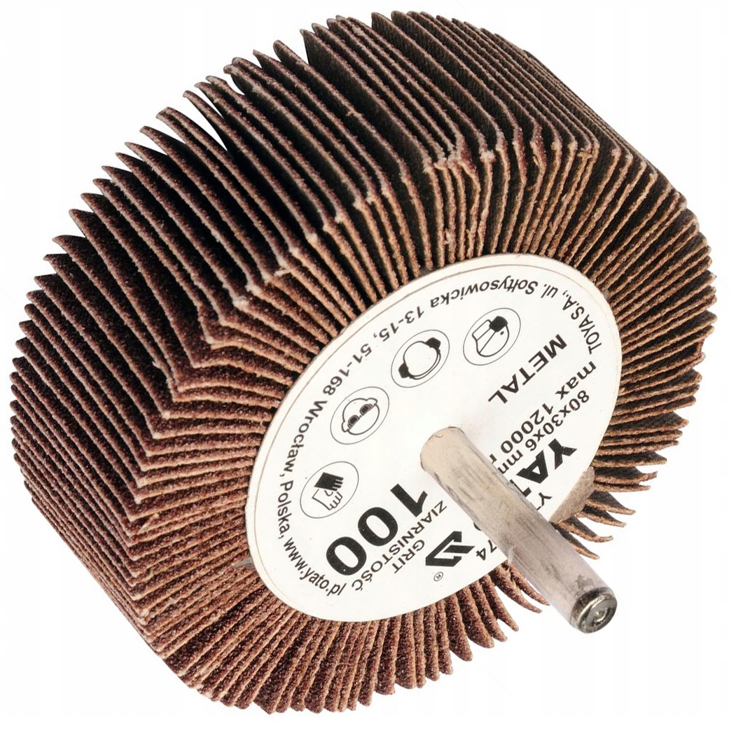 Шлифовальный круг YATO 80X30X6MM P120