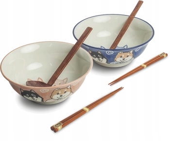 ZESTAW CERAMICZNYCH MISEK DO RAMENU SHIBA JAPAN