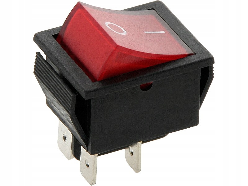 

Przełącznik 230V 15A MK621 kołyskowy podśw. Red