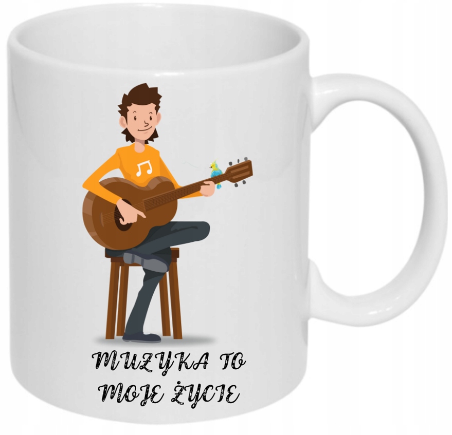 KUBEK PREZENT PRACA HOBBY MUZYKA GITARA