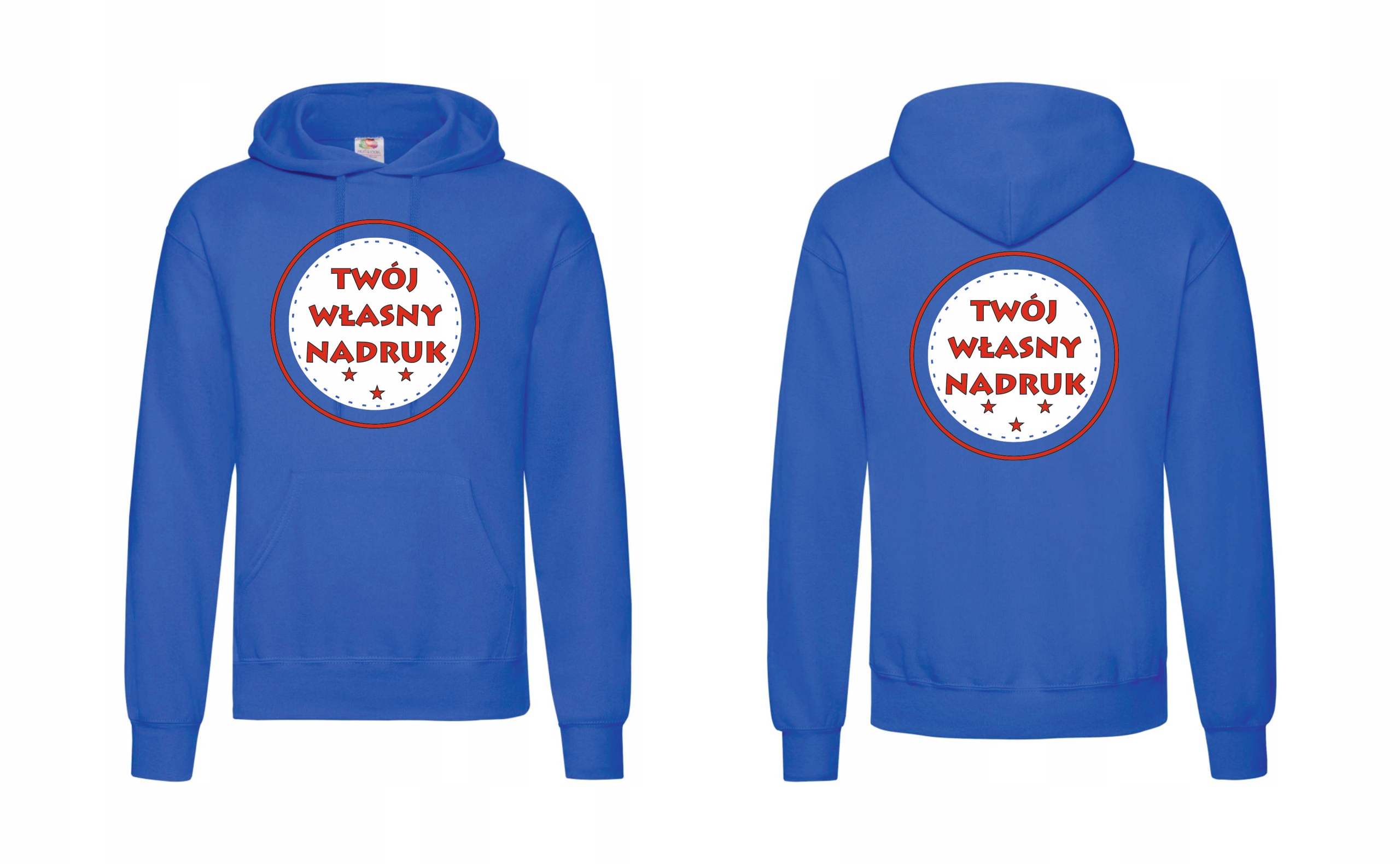

Bluza z kapturem z własnym nadrukiem męska Premium
