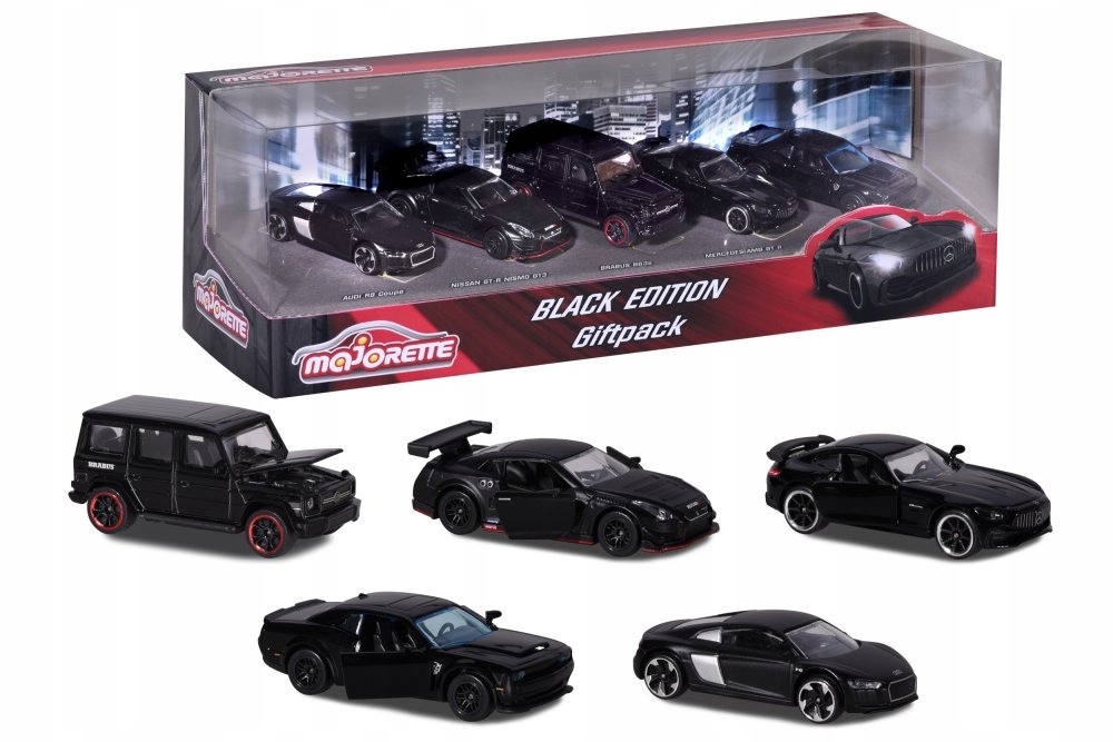 

Majorette Autka 5 Pack Samochodziki Black Edition