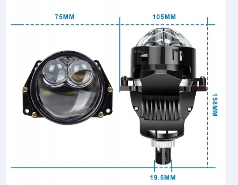 SOCZEWKI BiLED + laser p90 3" HELLA 5 3R HIGH POWER Rodzaj świateł mijania LED