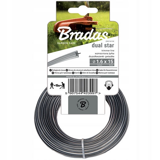 ŻYŁKA TNĄCA DO KOSY PODKASZARKI Z DRUTEM 2,7MM 15M