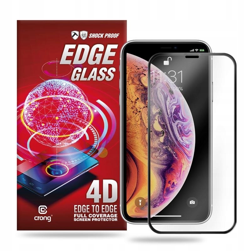 

Crong Edge Glass 4D Full Glue - Szkło hartowane na