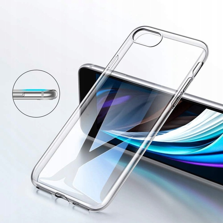 ETUI AIR CASE CLEAR CIENKIE DO IPHONE 7 / 8 / SE-2020 / SE-2022 Kolekcja AIR CASE CLEAR