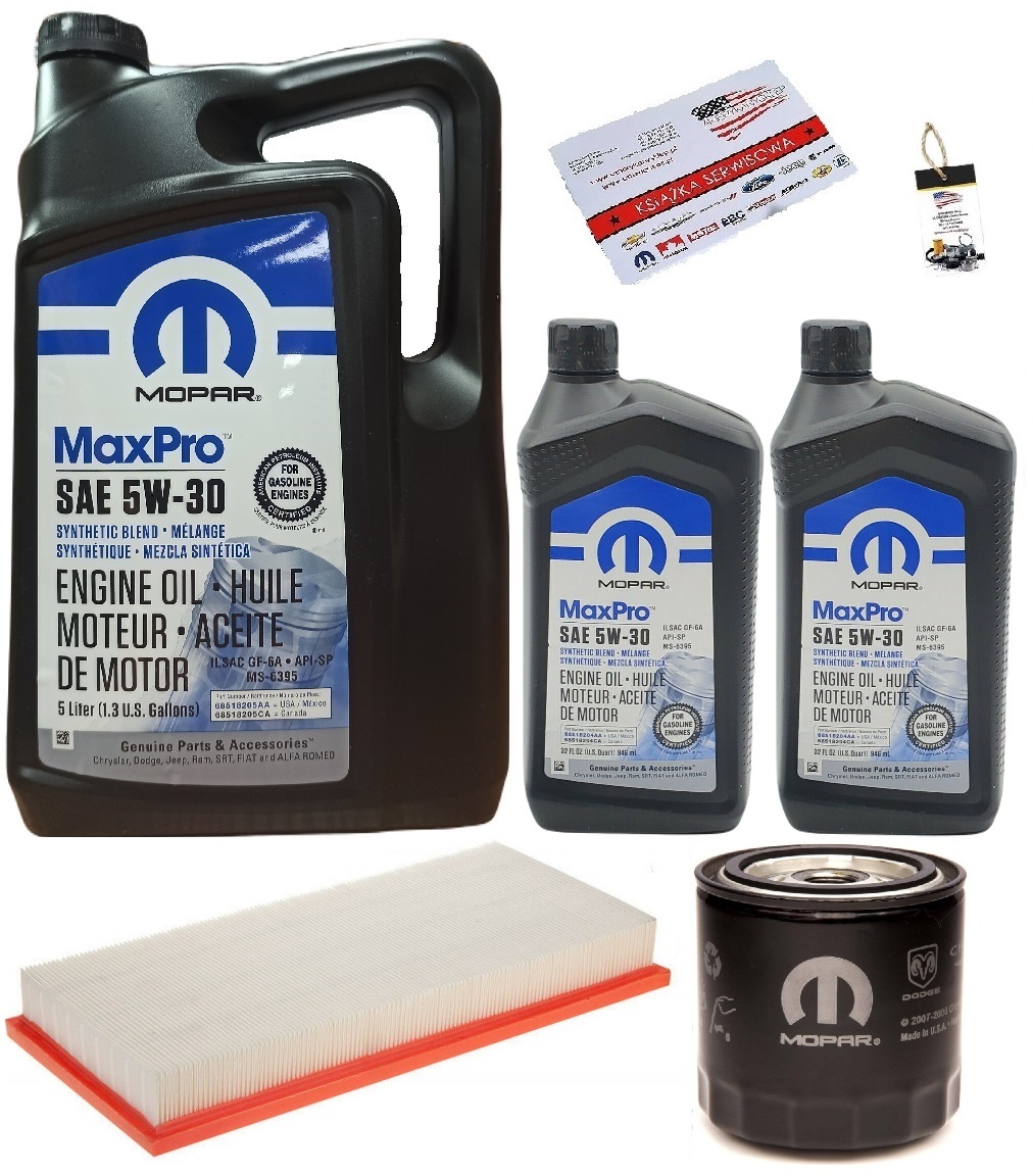 MOPAR 5W30 + FILTRY DODGE DURANGO 4,7 00-03