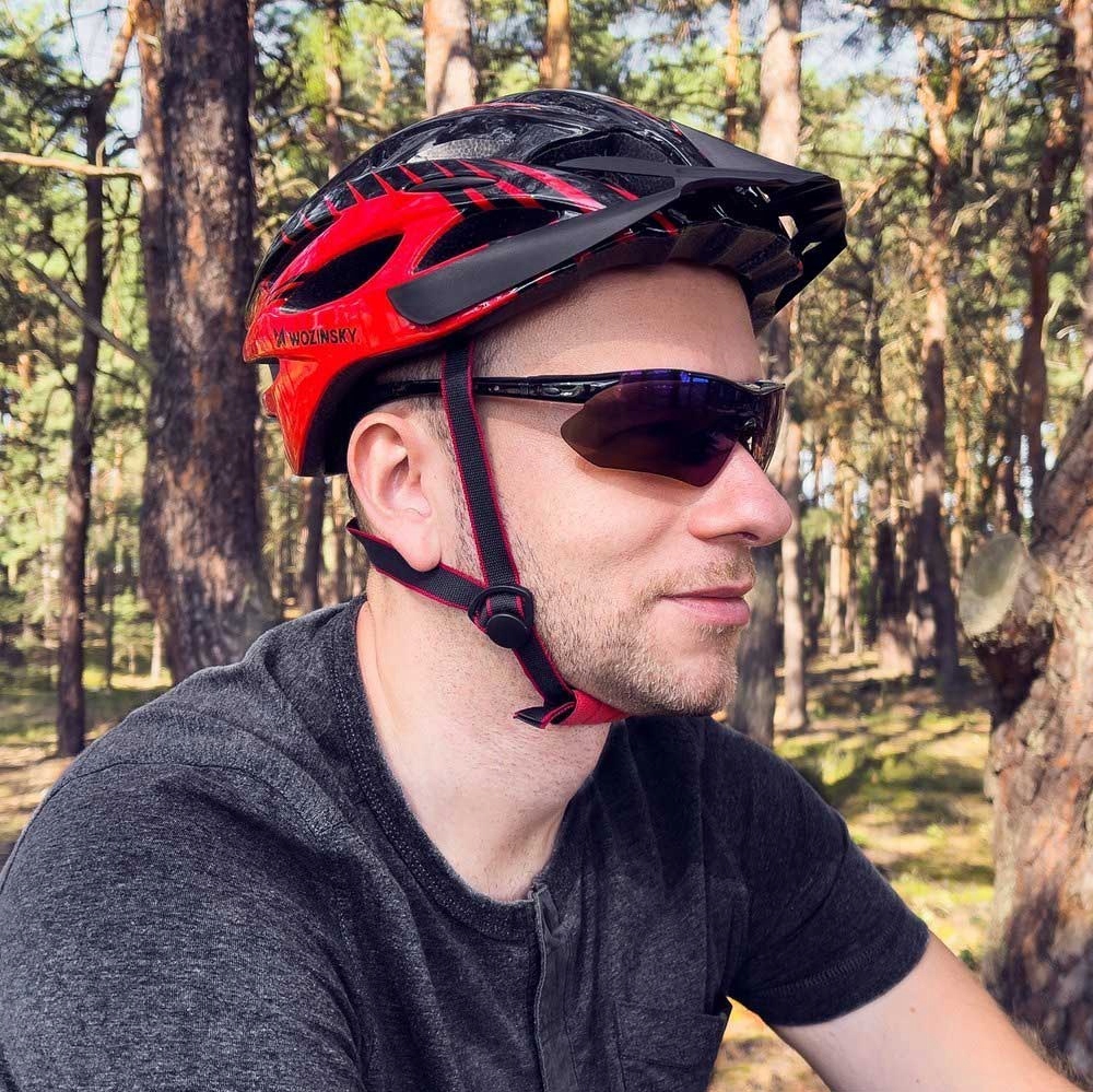 ROCKBROS OKULARY ROWEROWE SPORTOWE NA ROWER POLARYZACYJNE UV400 POLARYZACJA Kolor soczewek szare i czarne