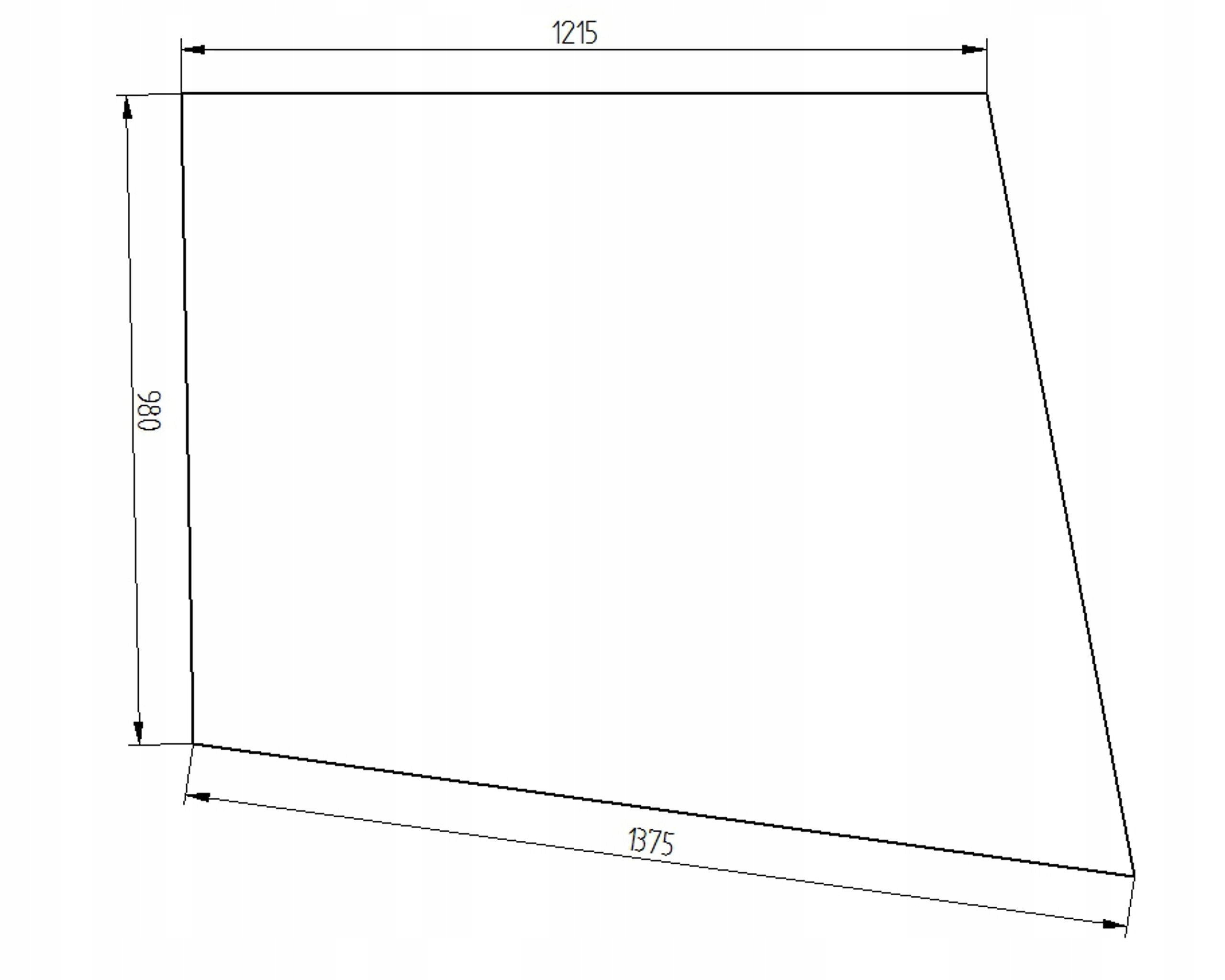 sklo bagr Cat boční pravý 131-2851
