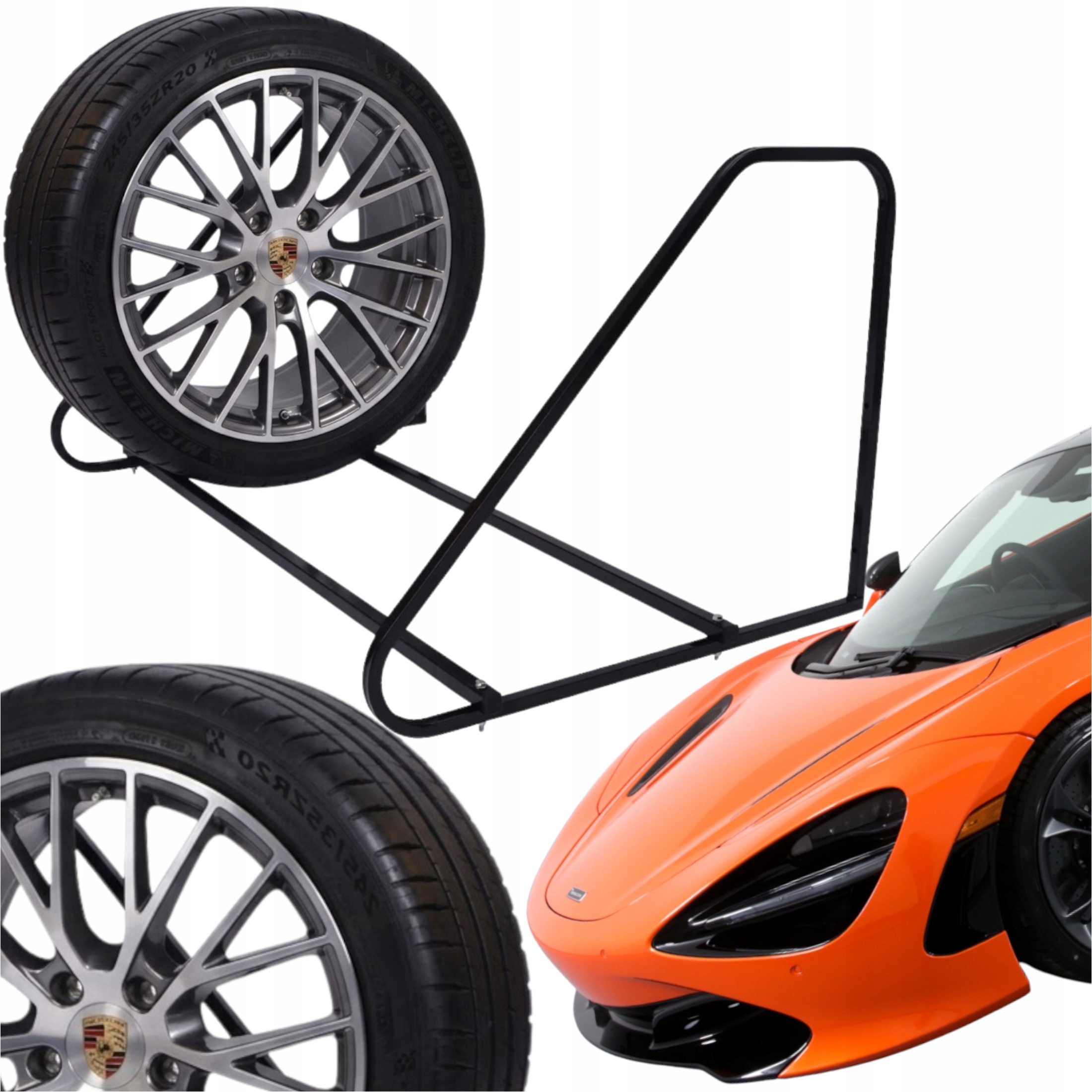 Police Na Pneumatiky Regál Pod Kola Automobilů Závěsný Na Stěnu