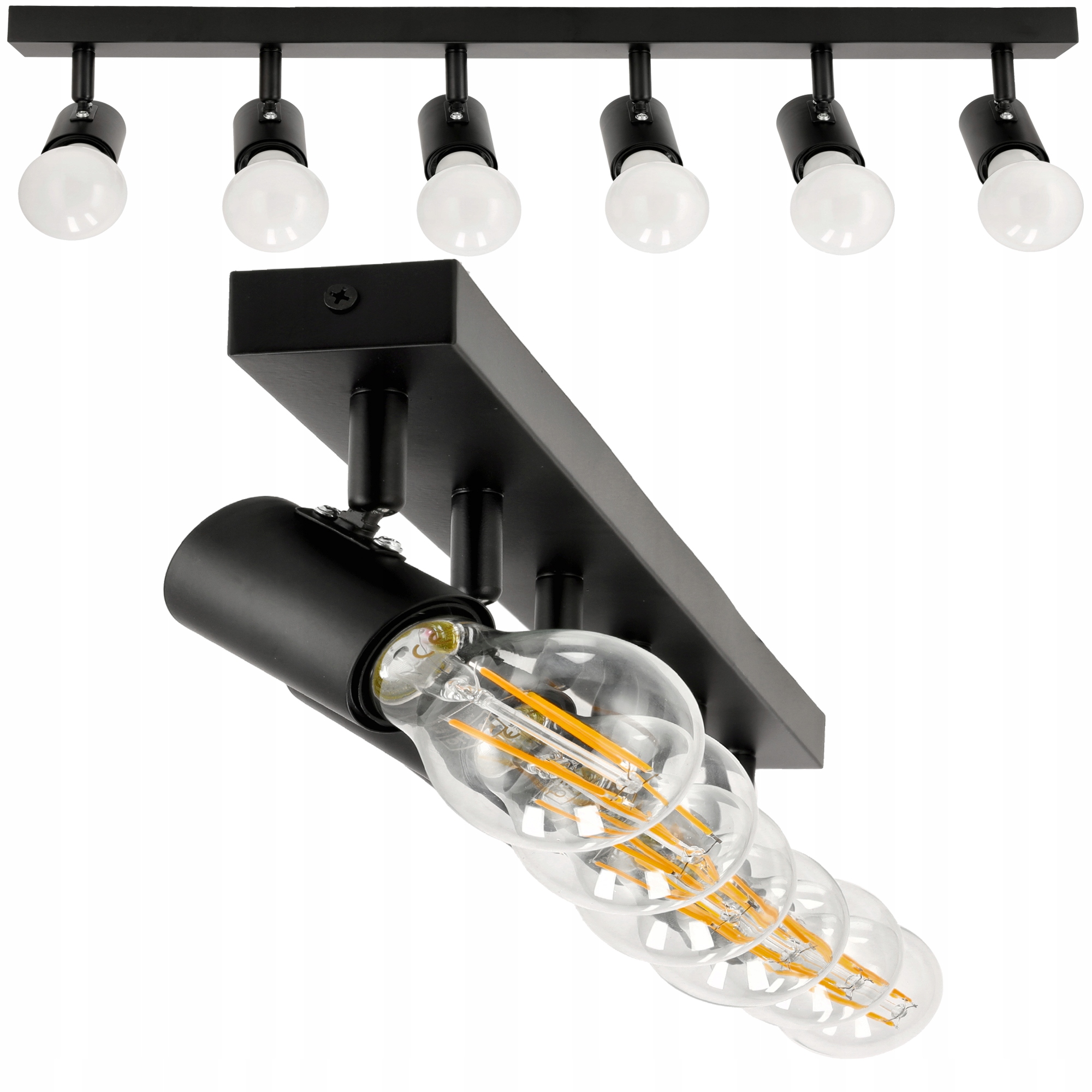 Фото - Люстра / світильник LOFT Lampa Sufitowa Led Szyna Regulowana 6x E27 