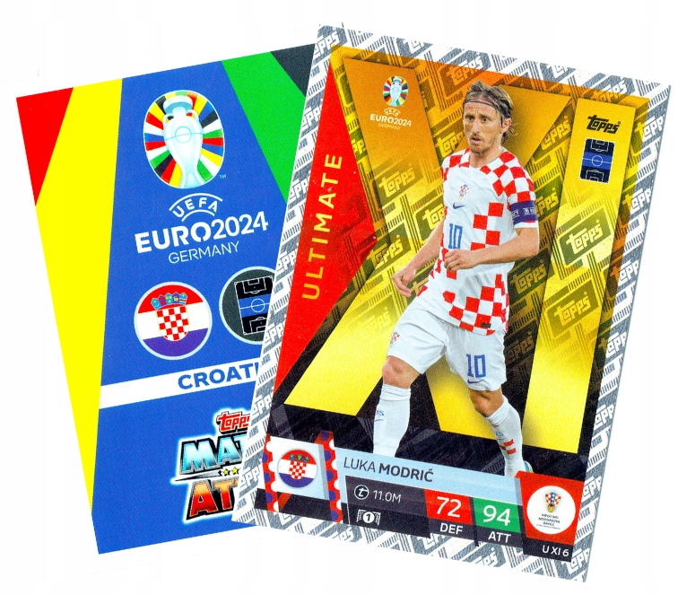 Topps Match Attax Euro 2024 Ultimate U XI6 Modric Chorwacja