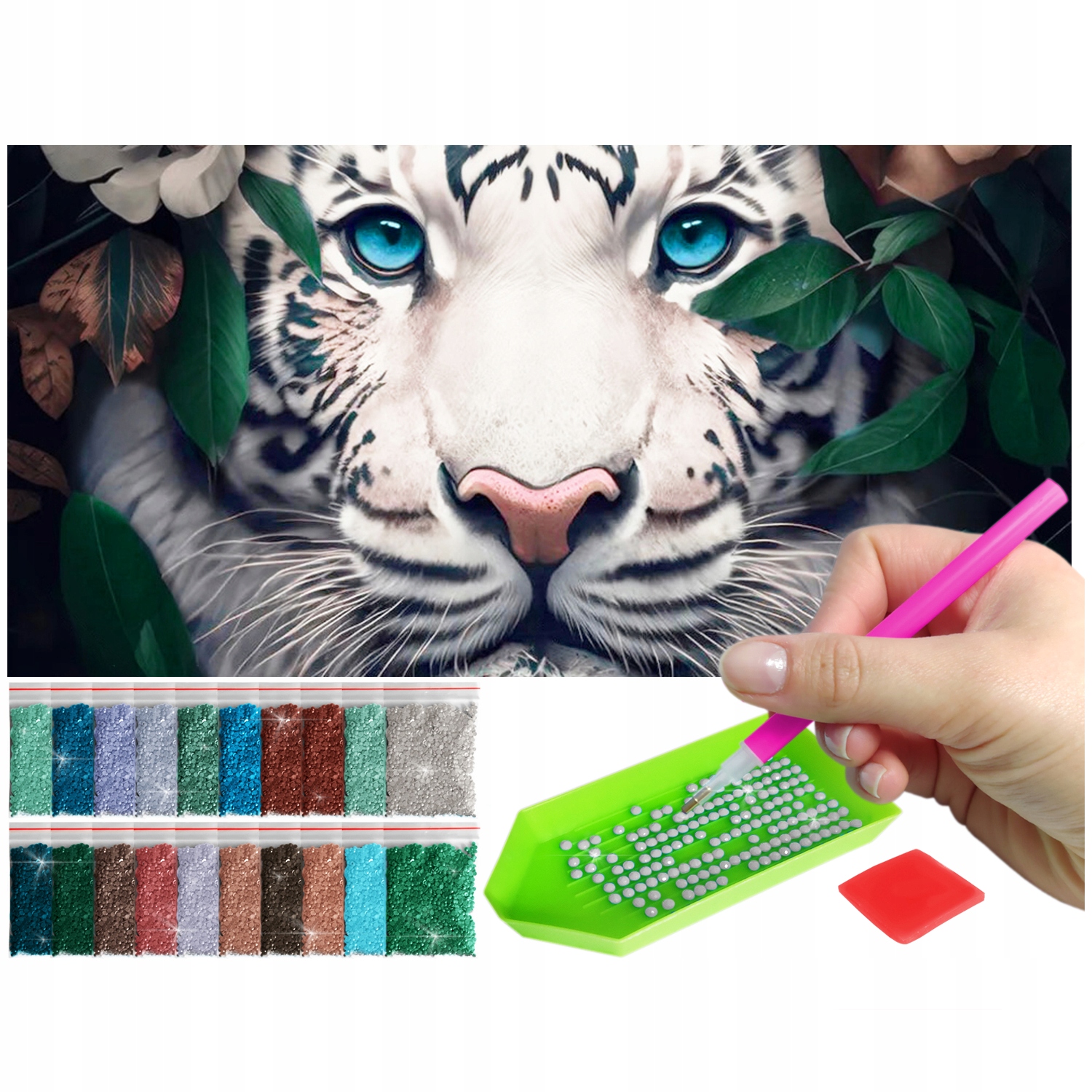 Diamantová výšivka Diamond Painting 5D B.duży 40x80cm