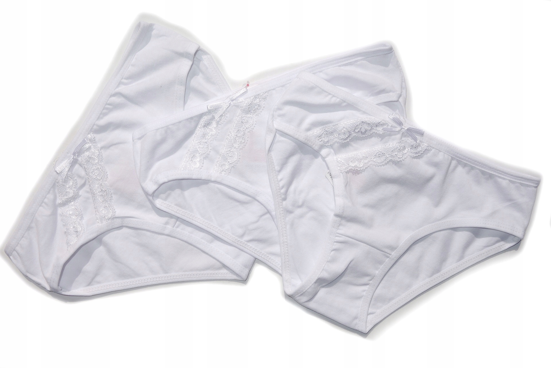 

Moraj Majtki Figi Dziewczęce 3 Pack Białe 104/110