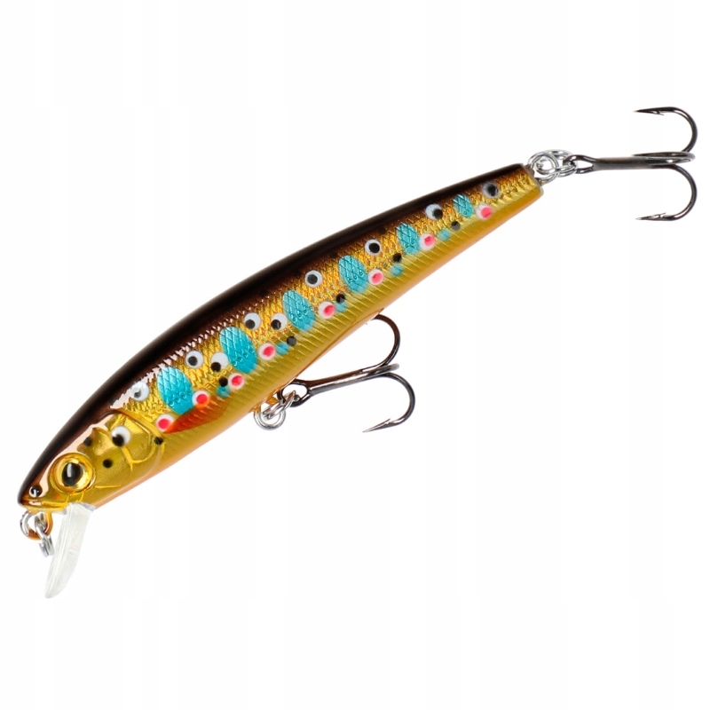 Mikado Wobler Fishunter Needle pływający 7.5cm Brown Trout