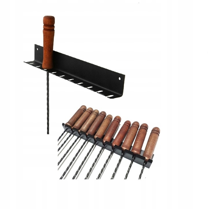 KIJKI DO OGNISKA 10x WIDEŁKI OGNISKOWE Widelec 124cm GRATIS WIESZAK Kijków Producent inna