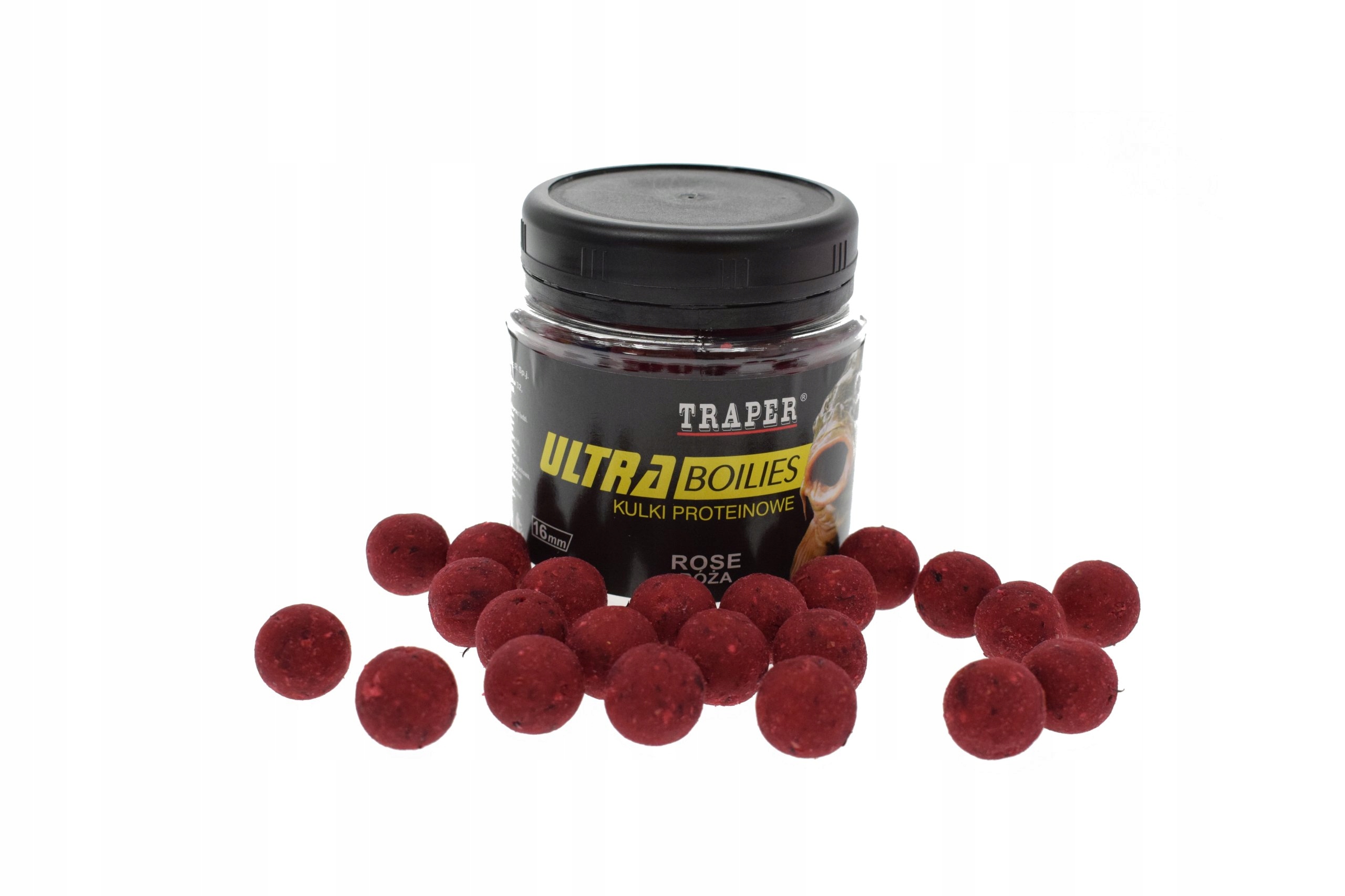 Kulki proteinowe 16mm 100g Traper Róża