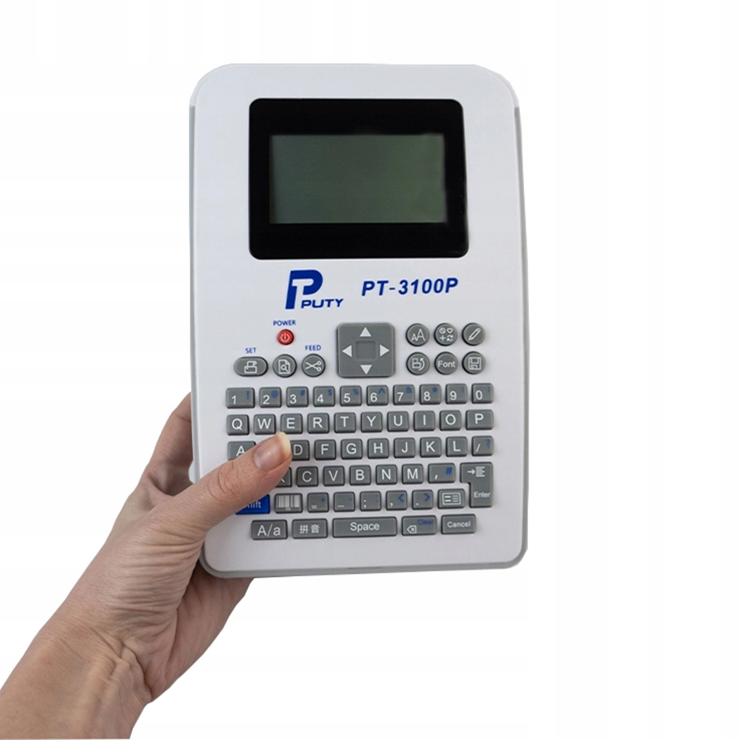 ETYKIECIARKA RĘCZNA BIURKOWA DO KODÓW KRESKOWYCH 108 DPI KLAWIATURA QWERTY Model MarkMate-310SQCB