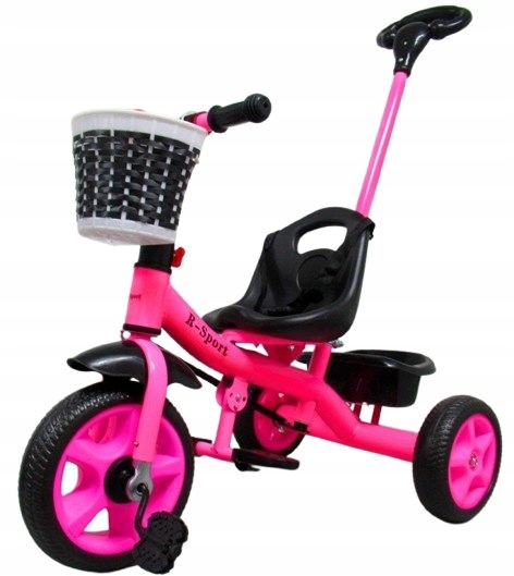 Rowerek Trójkołowy T8 różowy z rączką Koła Eva Pchacz Ragil Sp. z o.o.