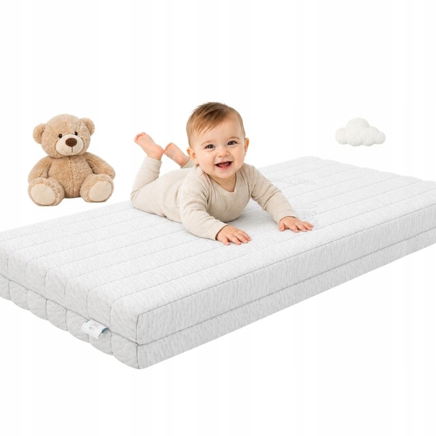 Materac niemowlęcy piankowy SleepMed Kids H2 antyalergiczny 70x140 cm