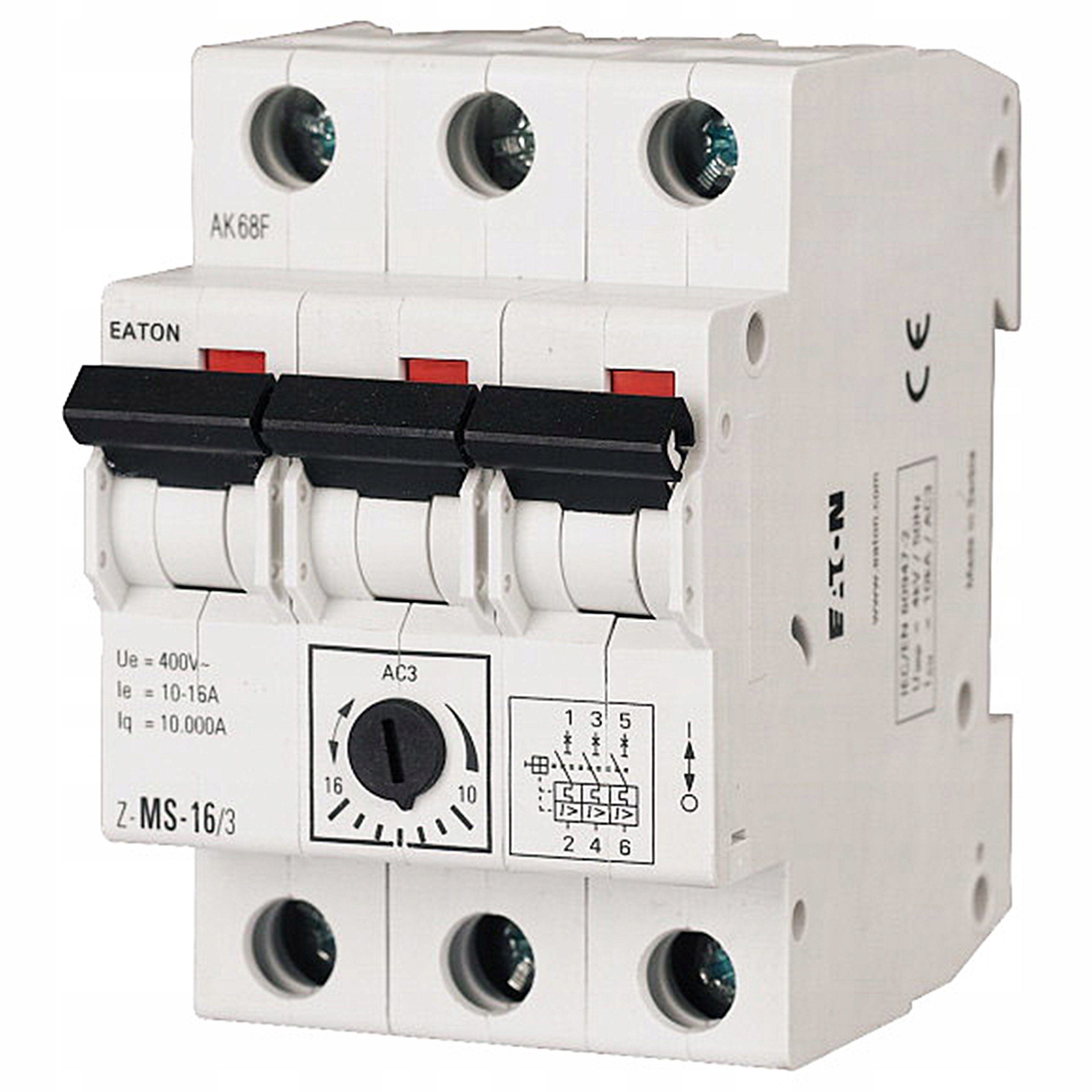 

Wyłącznik silnikowy Z-MS-2,5/3 3P 0,75kW 1,6-2,5A