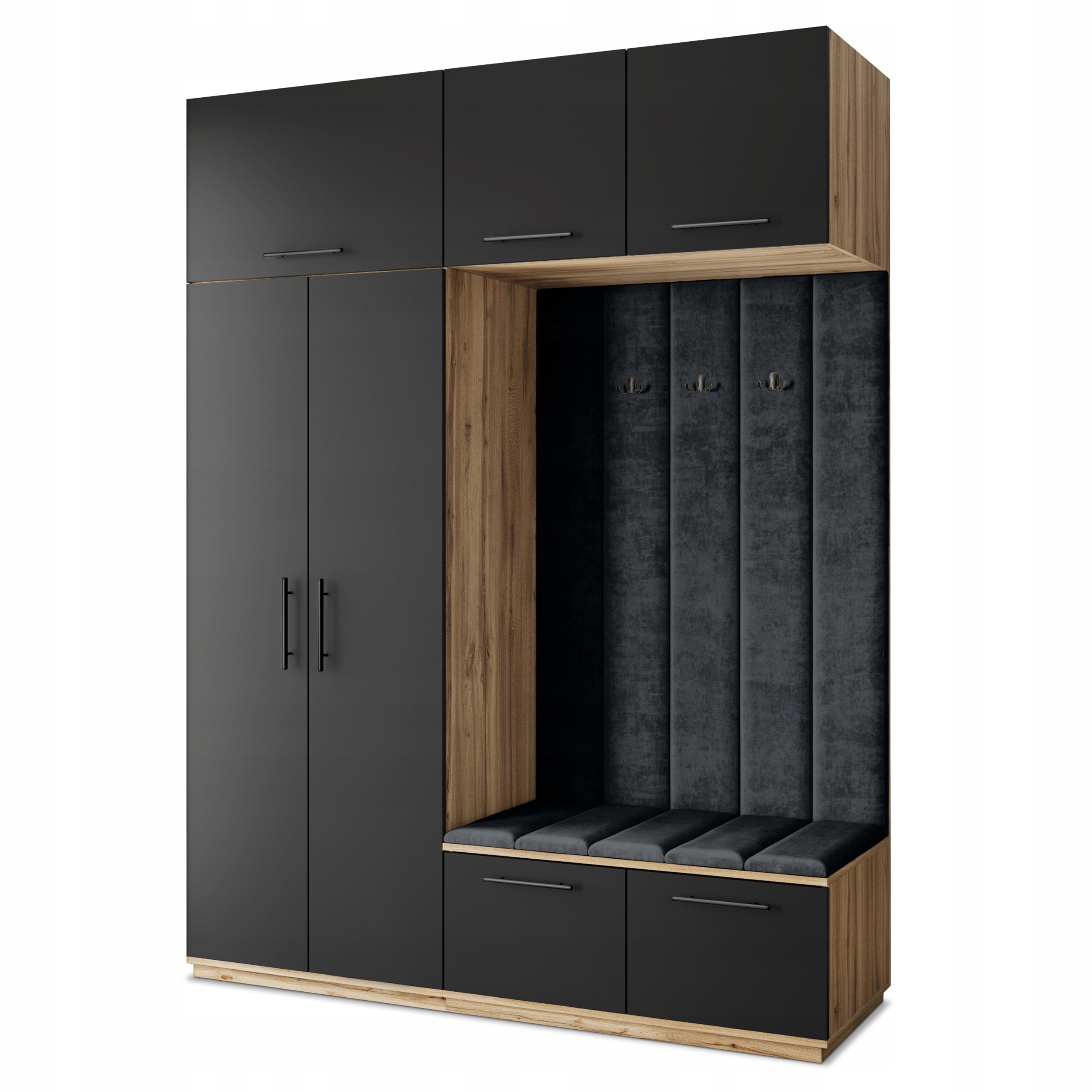Šatní skříň Rema 180/240/60 cm Skříň do předsíně Moderní dub wotan