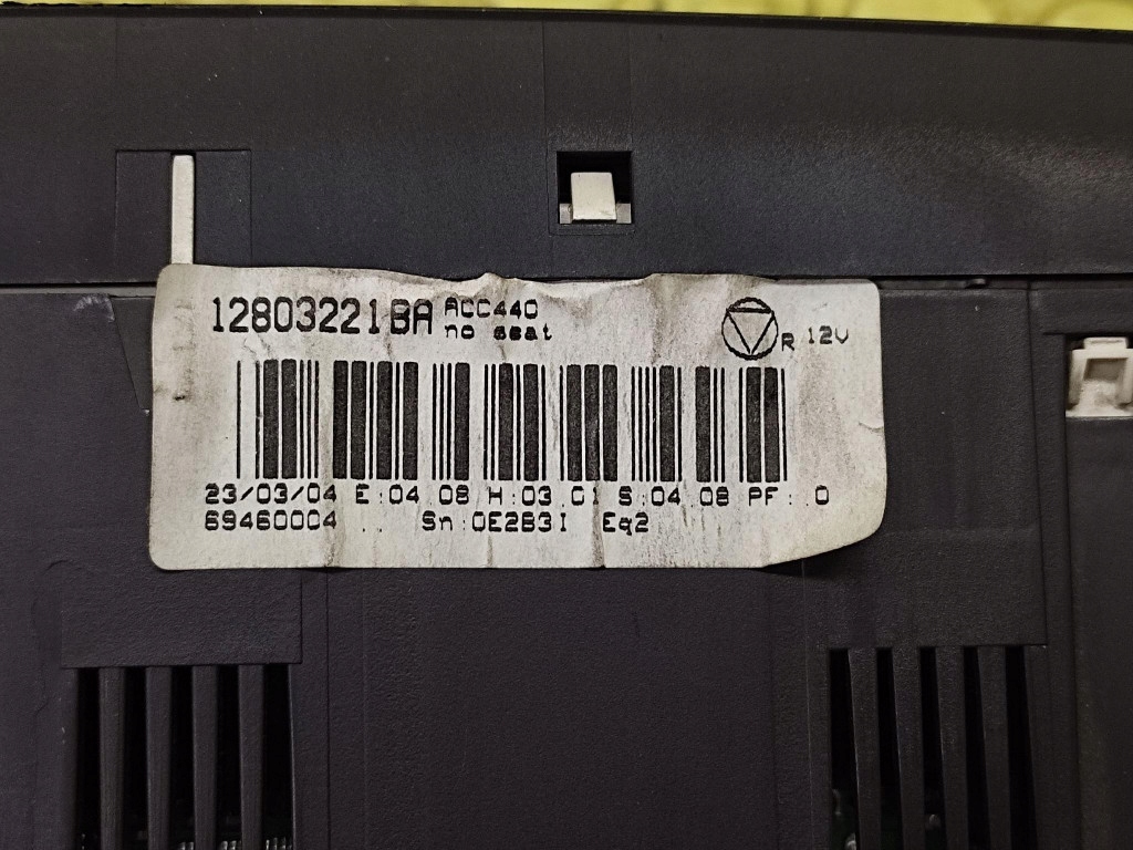 SAAB 9-3 II PANEL klími klimatizaci 12803221BA