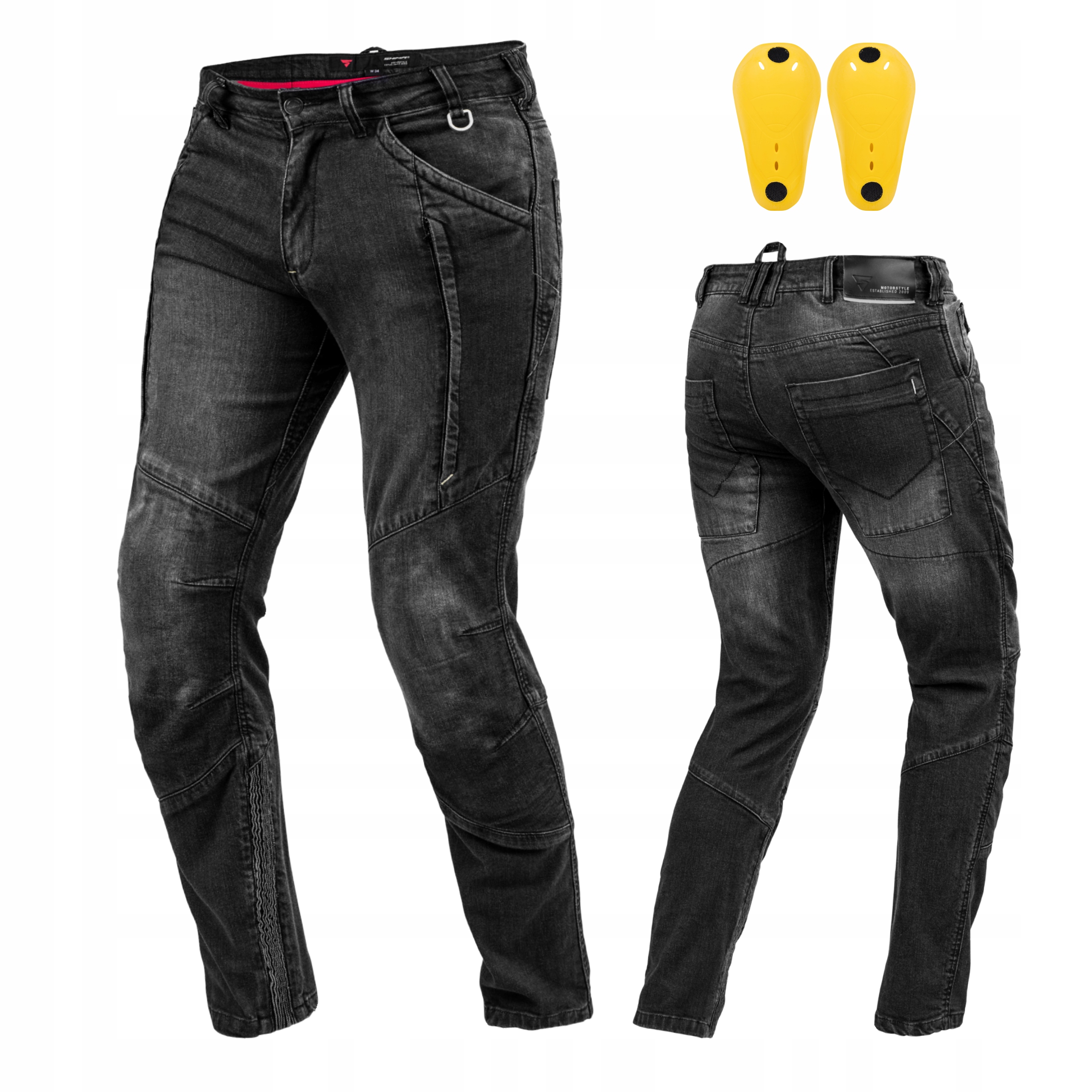 

Spodnie jeans Shima Ghost Black motocyklowe