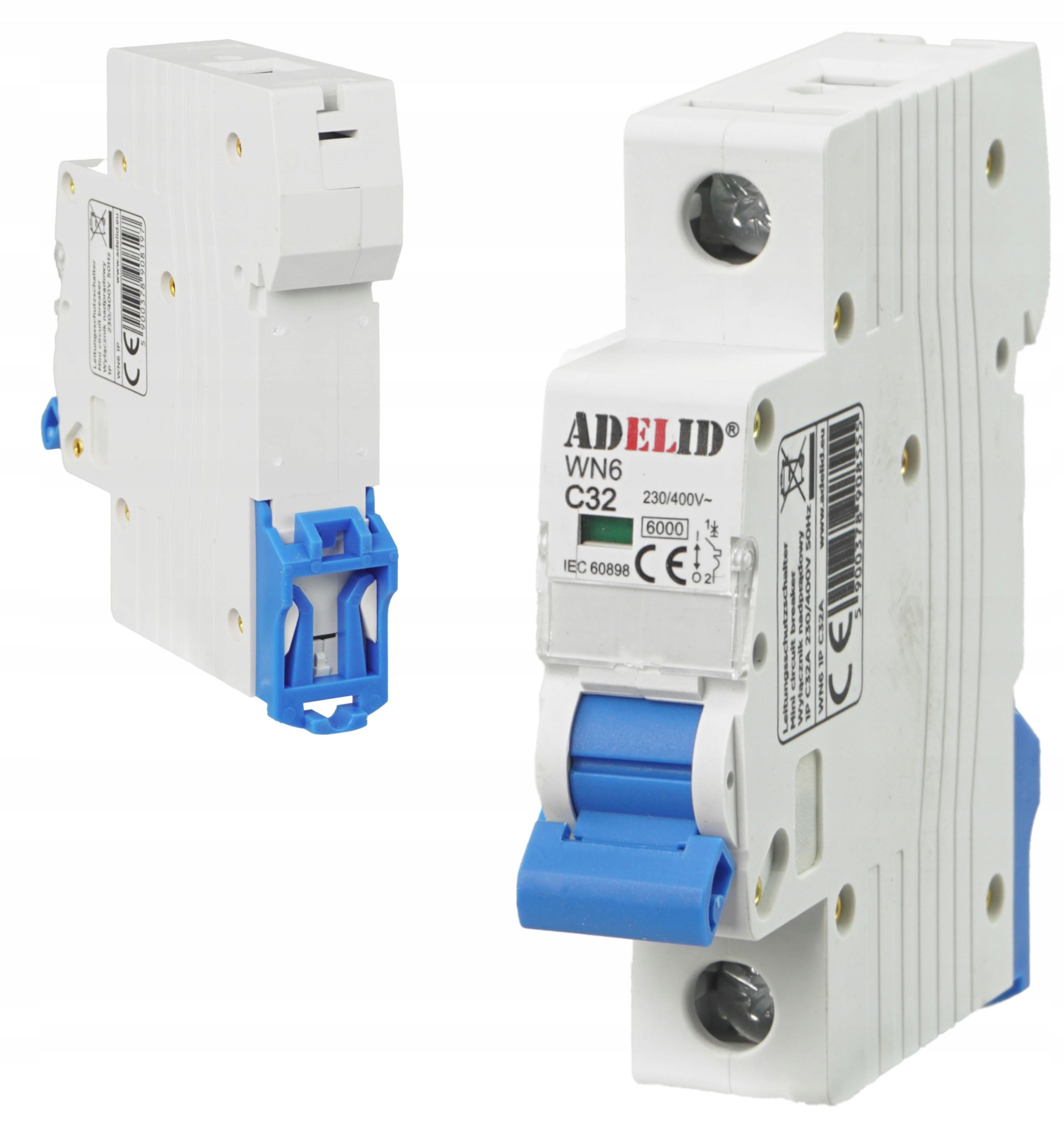 WYŁĄCZNIK NADPRĄDOWY BEZPIECZNIK ROZŁĄCZNIK PRĄDOWY ESKA C 32A 1FAZ 1P