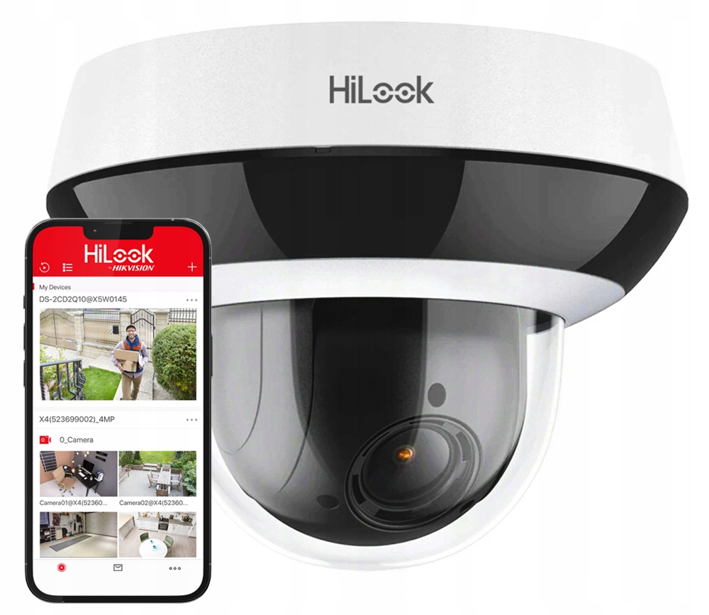 Vonkajšia Rotačná Kamera 4MPx Zoom 2.8-12 mm PoE Mikrofón Hilook Hikvision