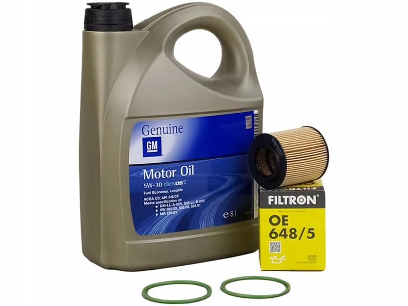 

Oe Opel Gm 5W30 DEXOS2 5L+FILTR Oleju OE648/5