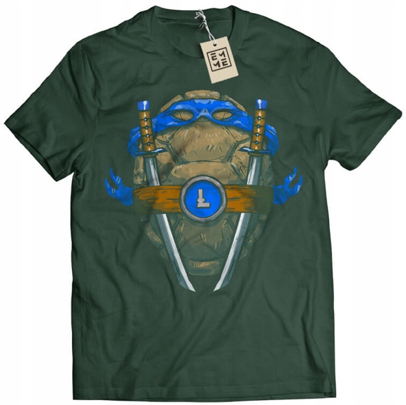 

Koszulka Leonardo Źółwie Ninja Tmnt zielona S
