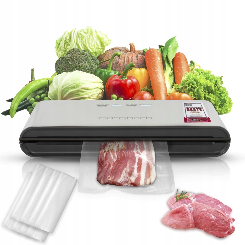 ZGRZEWARKA PRÓŻNIOWA DO ŻYWNOŚCI PAKOWARKA DO FOLII LISTWOWA + WORKI