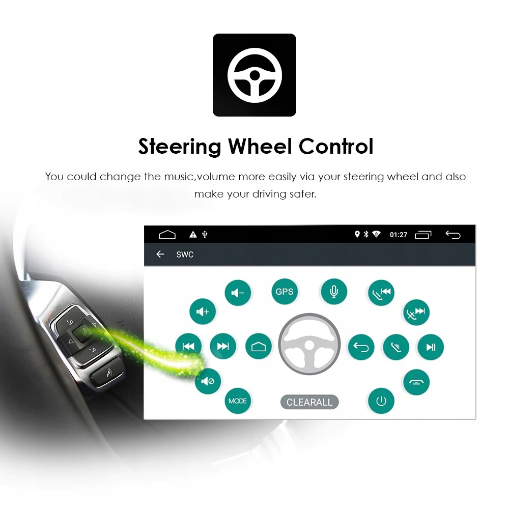 Radio 9' ANDROID 12 4G wifi GPS BMW E39 E53 X5 Komunikacja Bluetooth GPS Wi-Fi