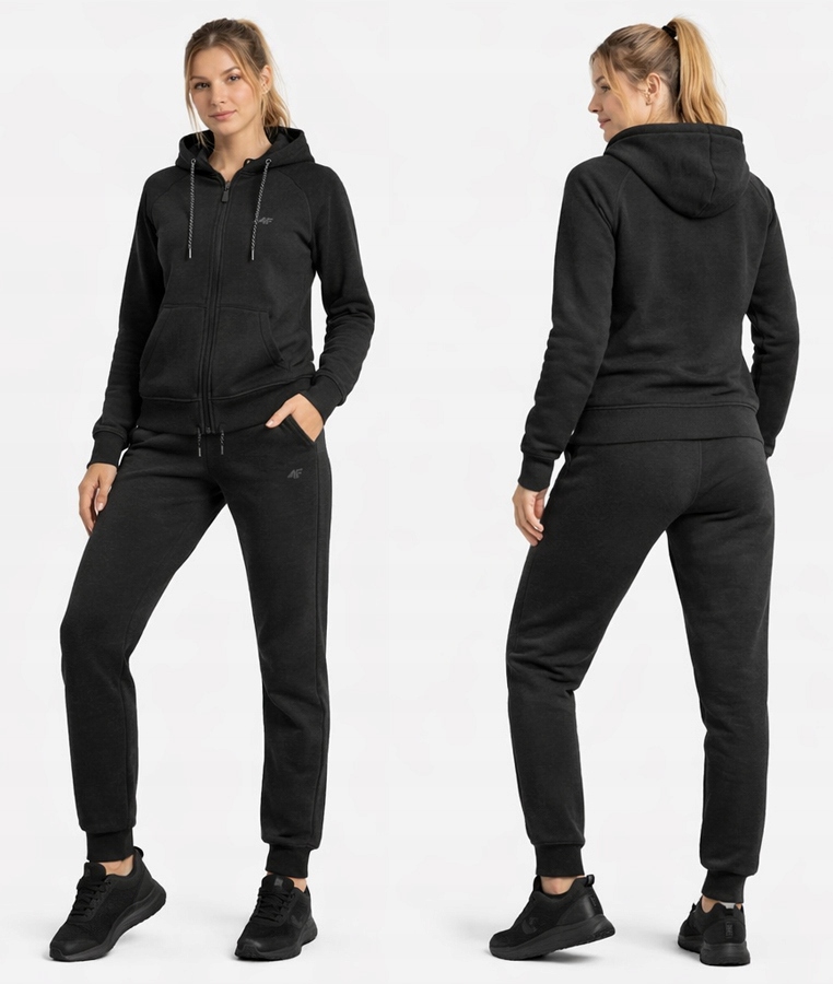 4F Damski Dres Bawełna Komplet Bluza Rozpinana Spodnie rozm S